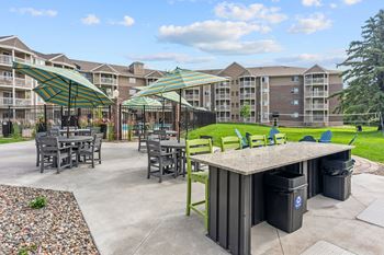 Outdoor grilling area